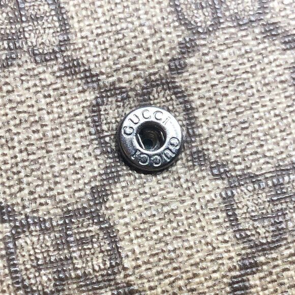 Authentic GUCCI Brown Coated Canvas & Teal Leather Designer Wallet - Picture 8 of 12